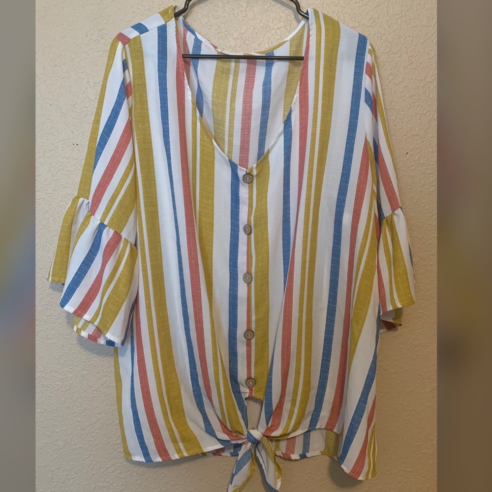 Yellow Striped top